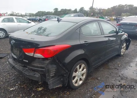 2013 Hyundai Elantra Limited from USA, damaged, VIN KMHDH4AEXDU720685